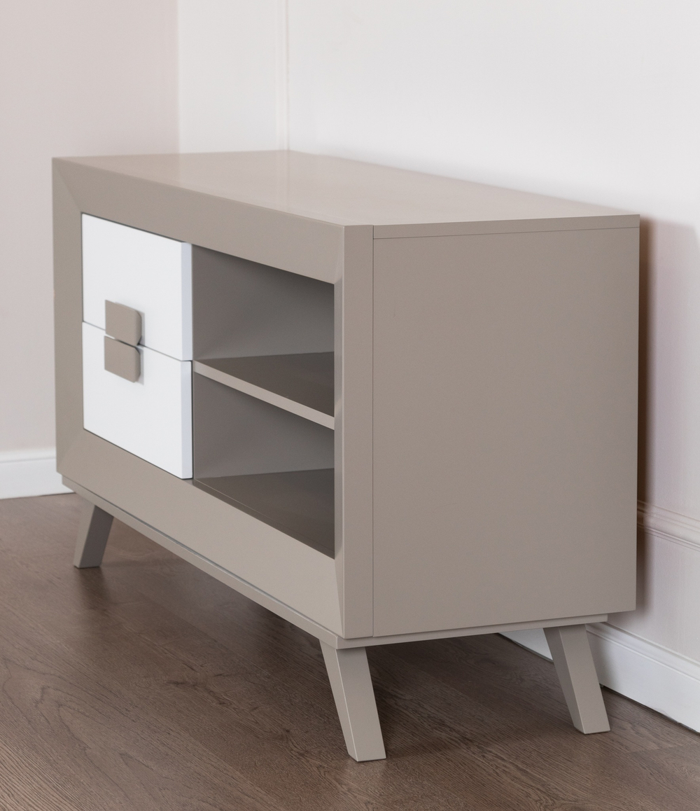 Тумба ТВ Cloe 2013 Moka/Blanco Disemobel