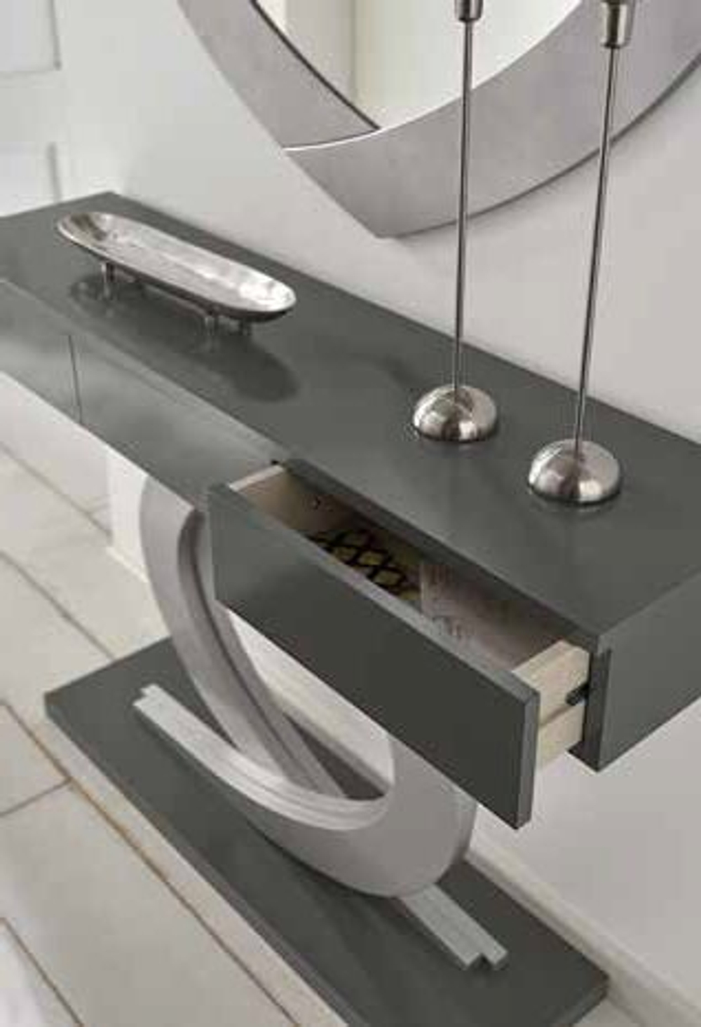 Консоль Cloe 660 Grafito/Plata Disemobel