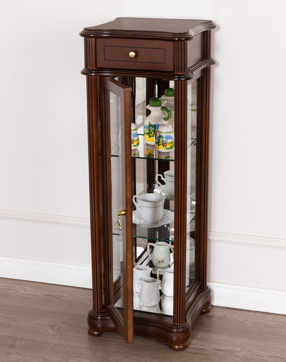 Витрина низкая 13 Nogal Claro IDC