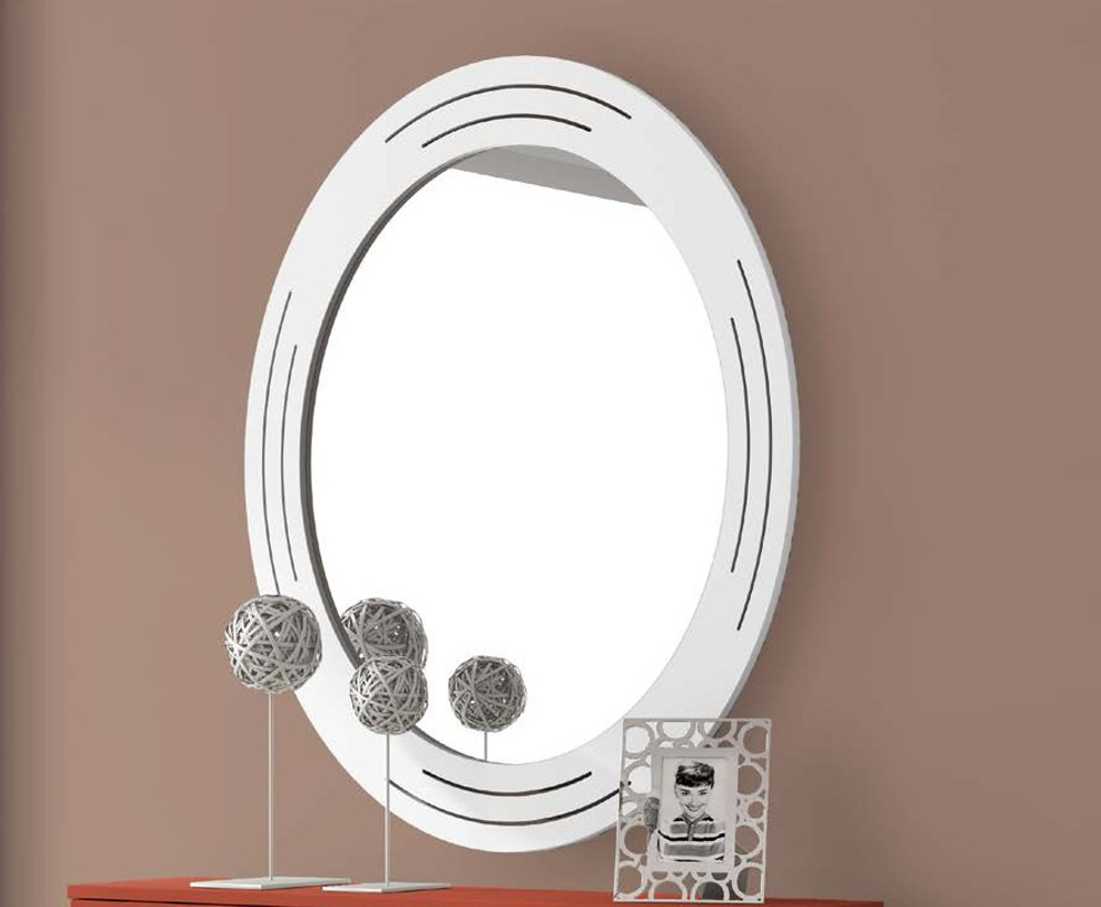 Зеркало Cloe 666 Blanco mate Disemobel