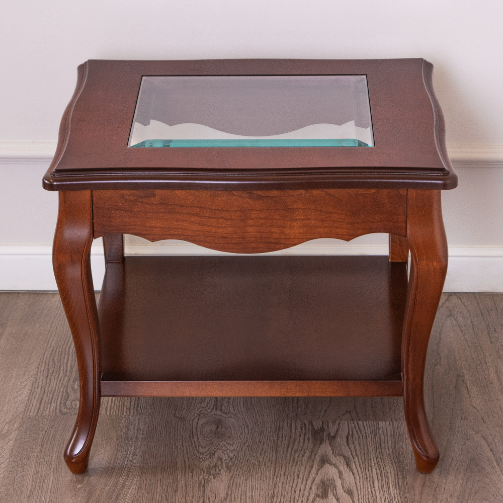 Журнальный стол со стеклянной столешницей 53/C CEREZO-5 Disemobel