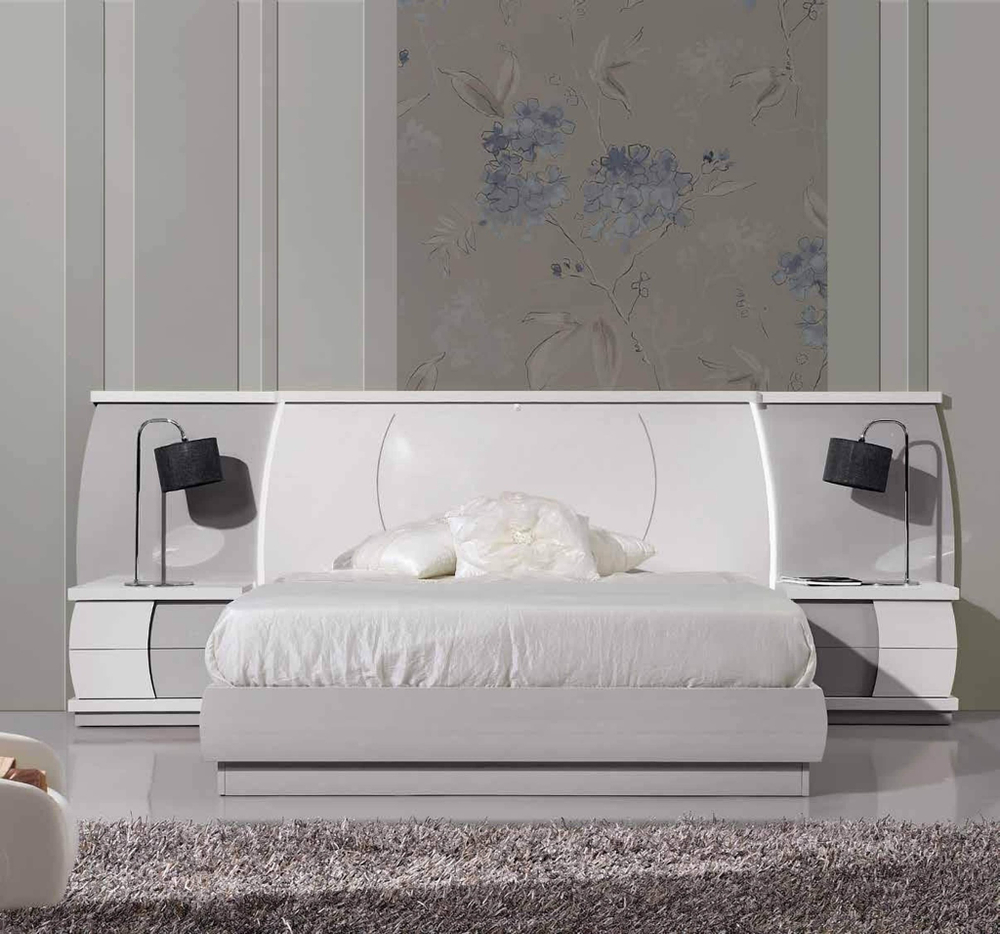 Прикроватная тумба FLY 736 Cinza claro/Branco IDC