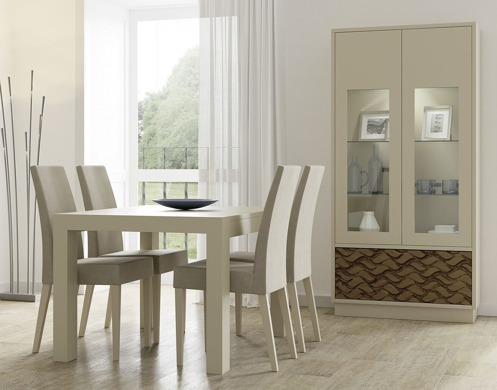 Обеденный стол раскладной Nora 3032 Vainilla Disemobel