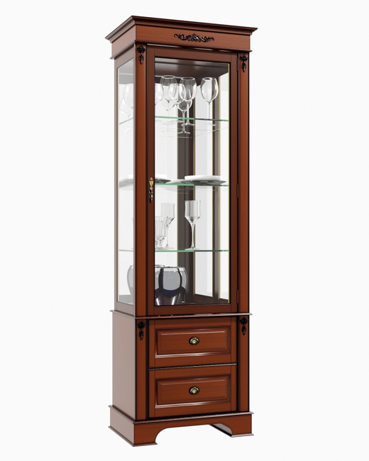 Витрина 1302.01 Орех Атриум Правая