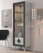 Витрина Cloe 2026-D Disemobel Grafito/Gris