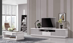 Тумба ТВ FLY 718 Cinza claro/Branco IDC