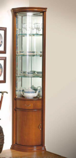 Угловая витрина 928 Nogal-5 Classic Левая