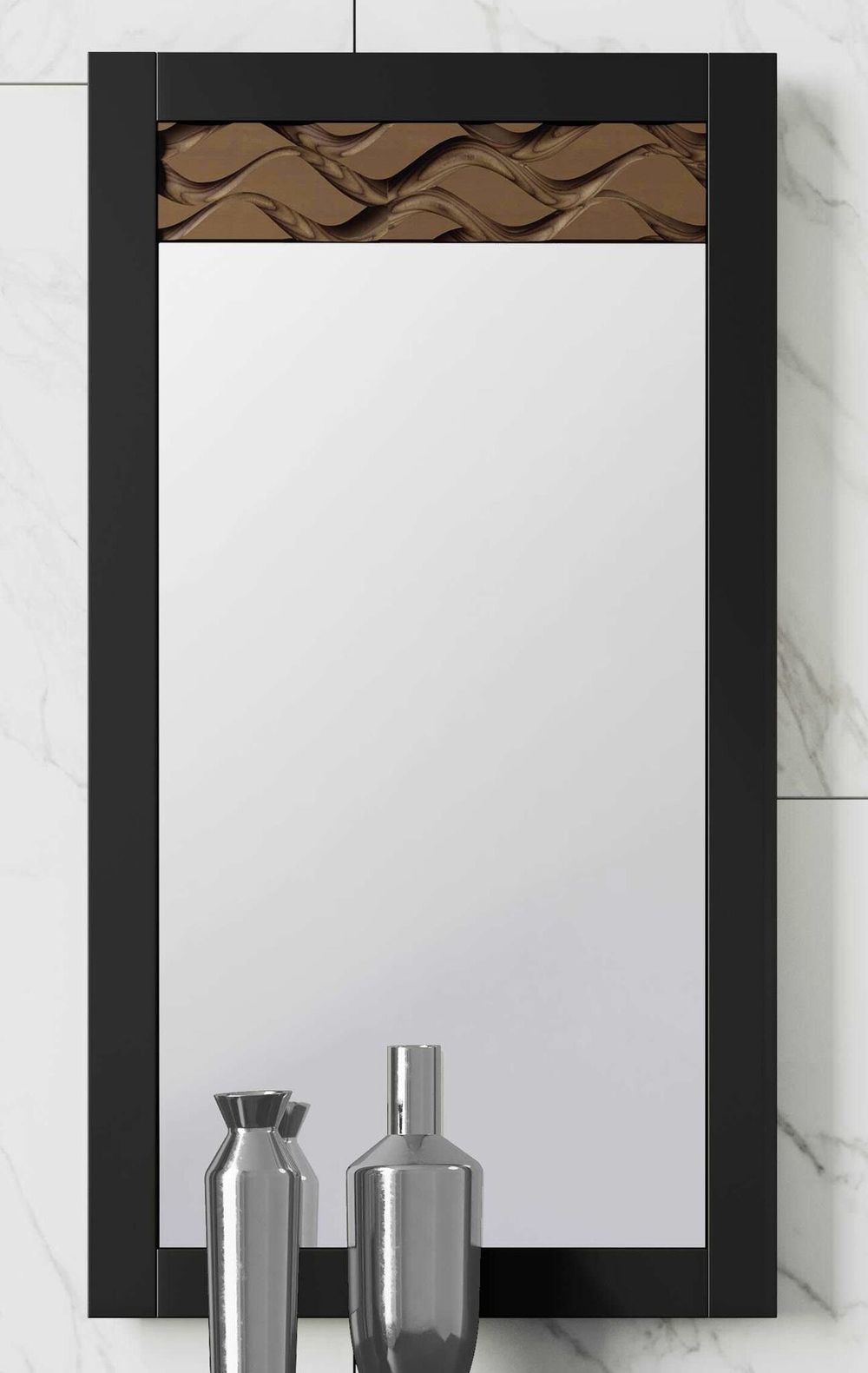 Зеркало Nora 3049.4 Negro mate/Cedro Disemobel