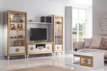 Тумба ТВ Cloe 2012 Disemobel Oro-10/ Blanco