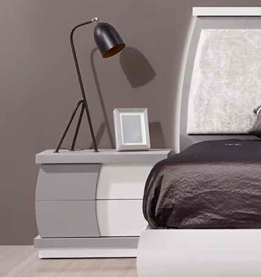 Прикроватная тумба FLY 740 Cinza claro/Branco IDC