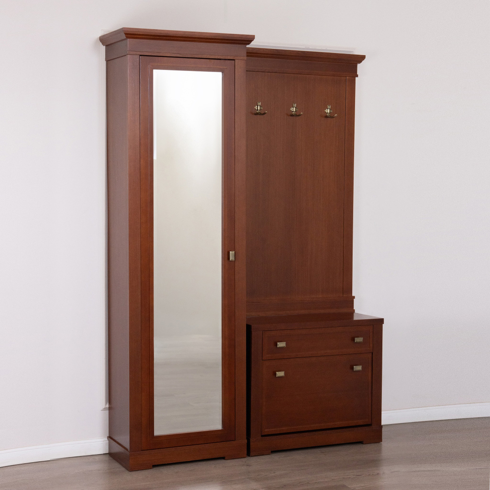 Шкаф в прихожую 2011 Орех Валенсия Левый