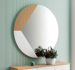 Зеркало в раме Kendra 4023 Roble Nature/Blanco Mate Disemobel