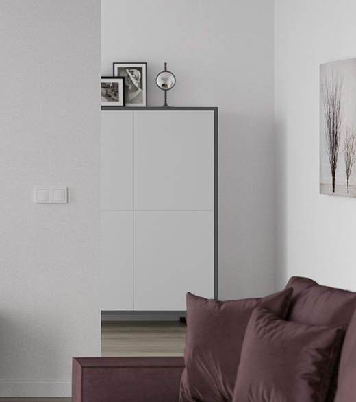 Буфет Nora 3030.7 Grafito/Blanco mate Disemobel