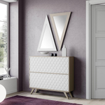 Обувница Nora 3051.6 Arena mate/Blanco mate Disemobel