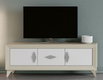 Тумба ТВ Cloe 2069 Vainilla/Blanco Disemobel
