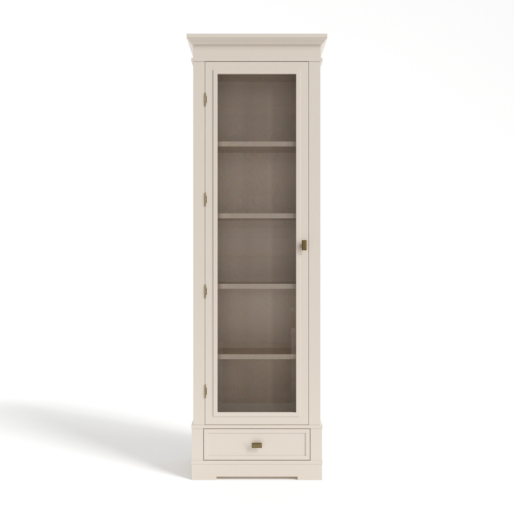 Книжный шкаф 2009 Слоновая кость Валенсия Левый