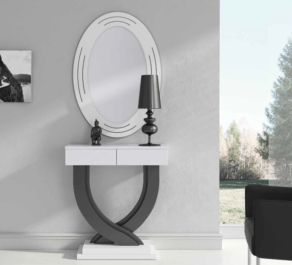 Консоль Cloe 667 Blanco mate/Grafito Disemobel