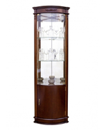 Угловая витрина 1640 Орех Атриум Правая