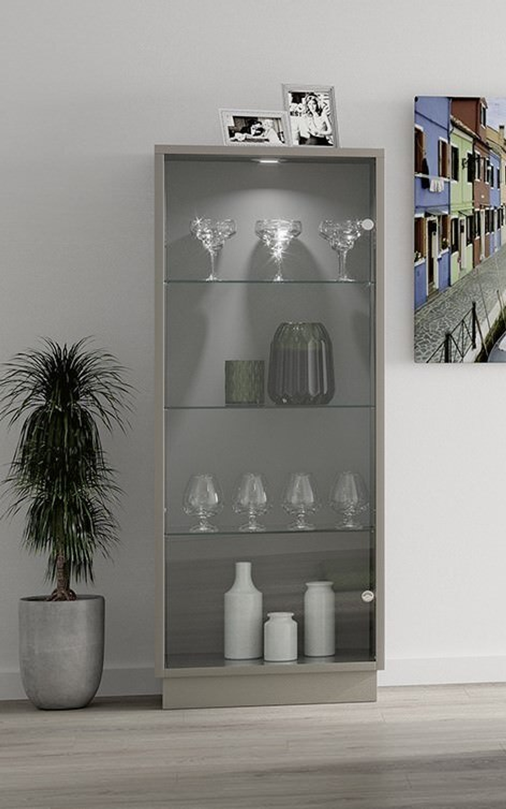 Витрина Nora 3053 Platino Disemobel