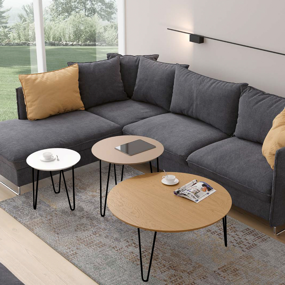 Журнальный стол Kendra 4038.H39 Blanco Mate/5-Negro Disemobel