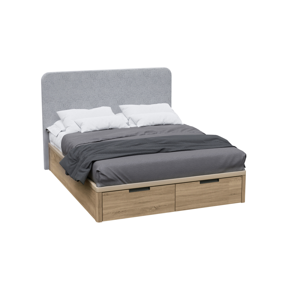Кровать Drawer/Dreams 160*200 Roble Contorno/Rino 93 Serie 1 - Koala Beds