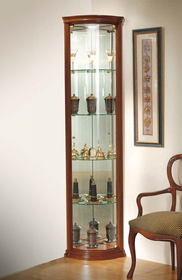 Угловая витрина 926 Nogal-5 Classic Правая