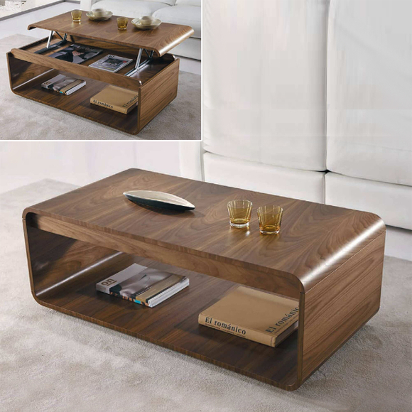 Журнальный стол трансформер 148 Nogal Americano-1 Disemobel