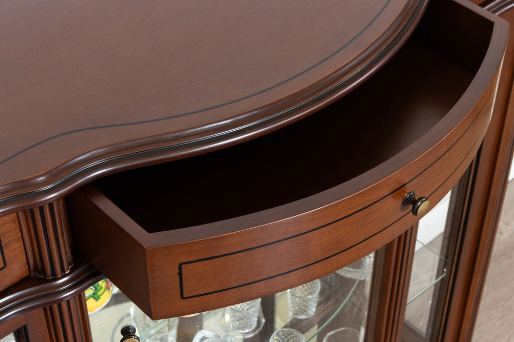 Витрина низкая 2 Nogal Claro IDC