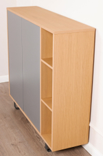 Обувница узкая Kendra 4056 Nordico/Plomo Disemobel