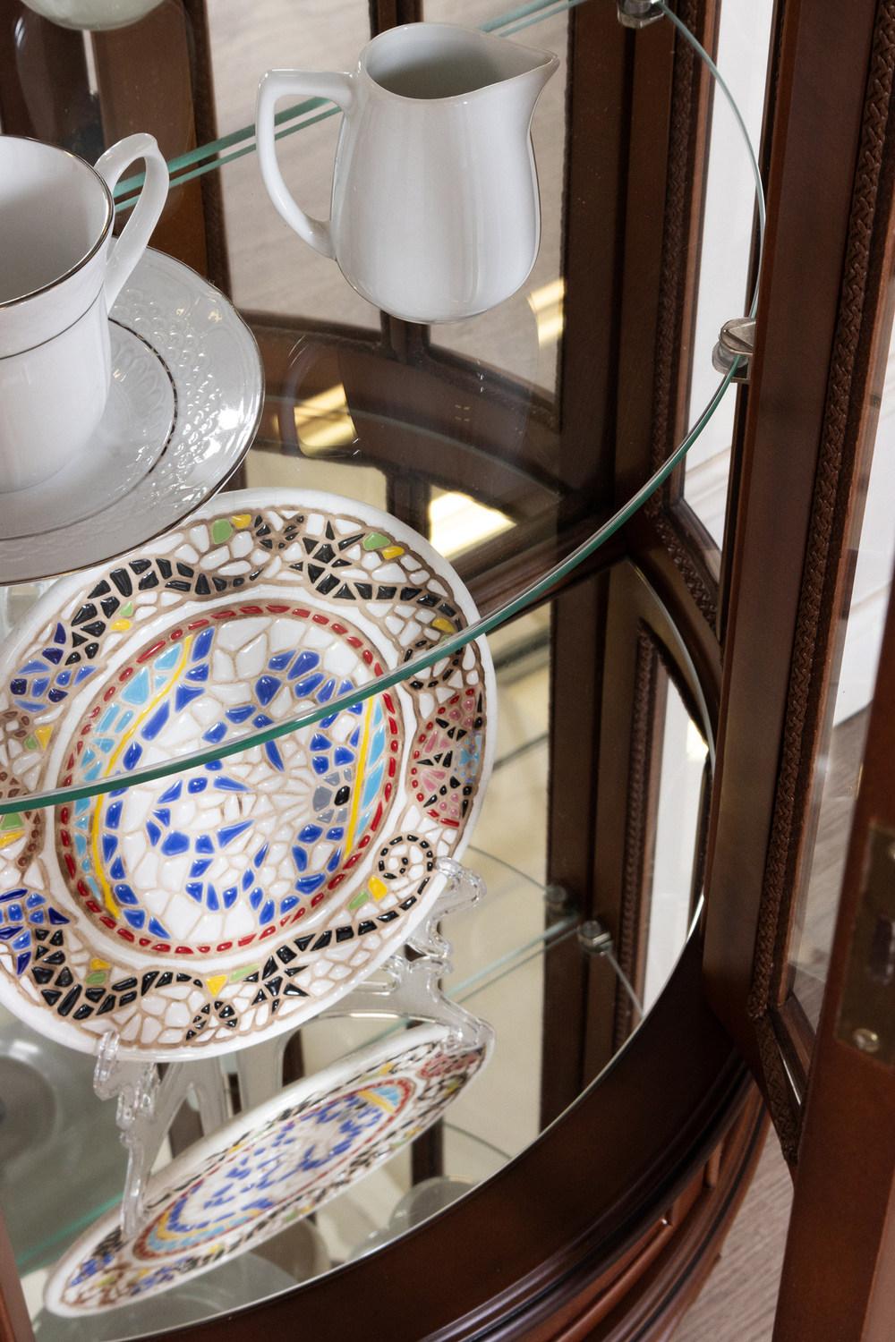 Витрина низкая 8 Nogal Claro IDC