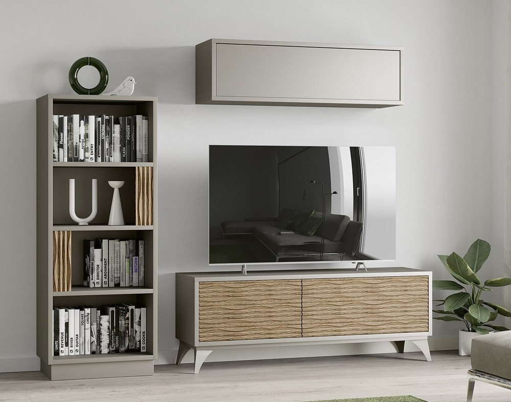 Тумба ТВ Nora 3019.5 Platino/Tilo Disemobel