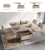 Обеденный стол-трансформер Kendra 4036 Roble 1/Blanco Mate Disemobel