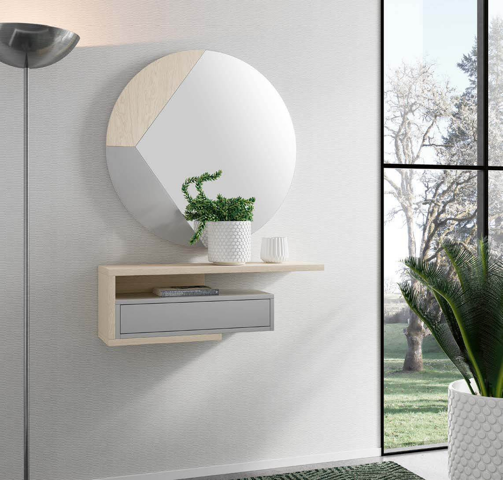 Зеркало в раме Kendra 4024 Polar/Plata-10 Disemobel