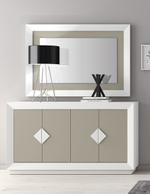 Зеркало Cloe 2028 Blanco/Moka Disemobel