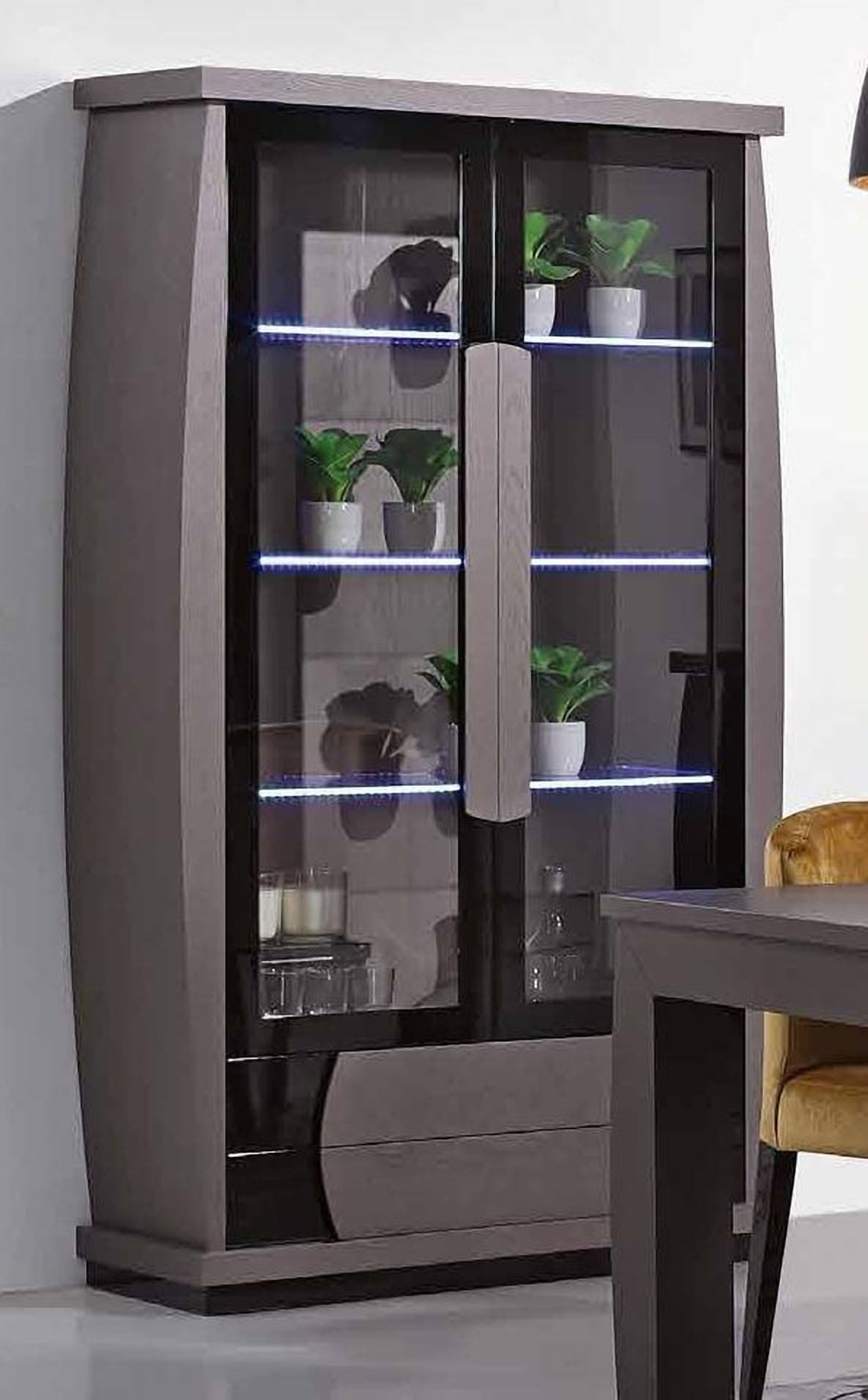 Витрина FLY 715 Cinza/Preto IDC