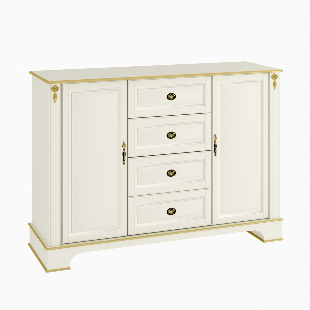 Буфет 1301.01 Слоновая кость с золотом Атриум