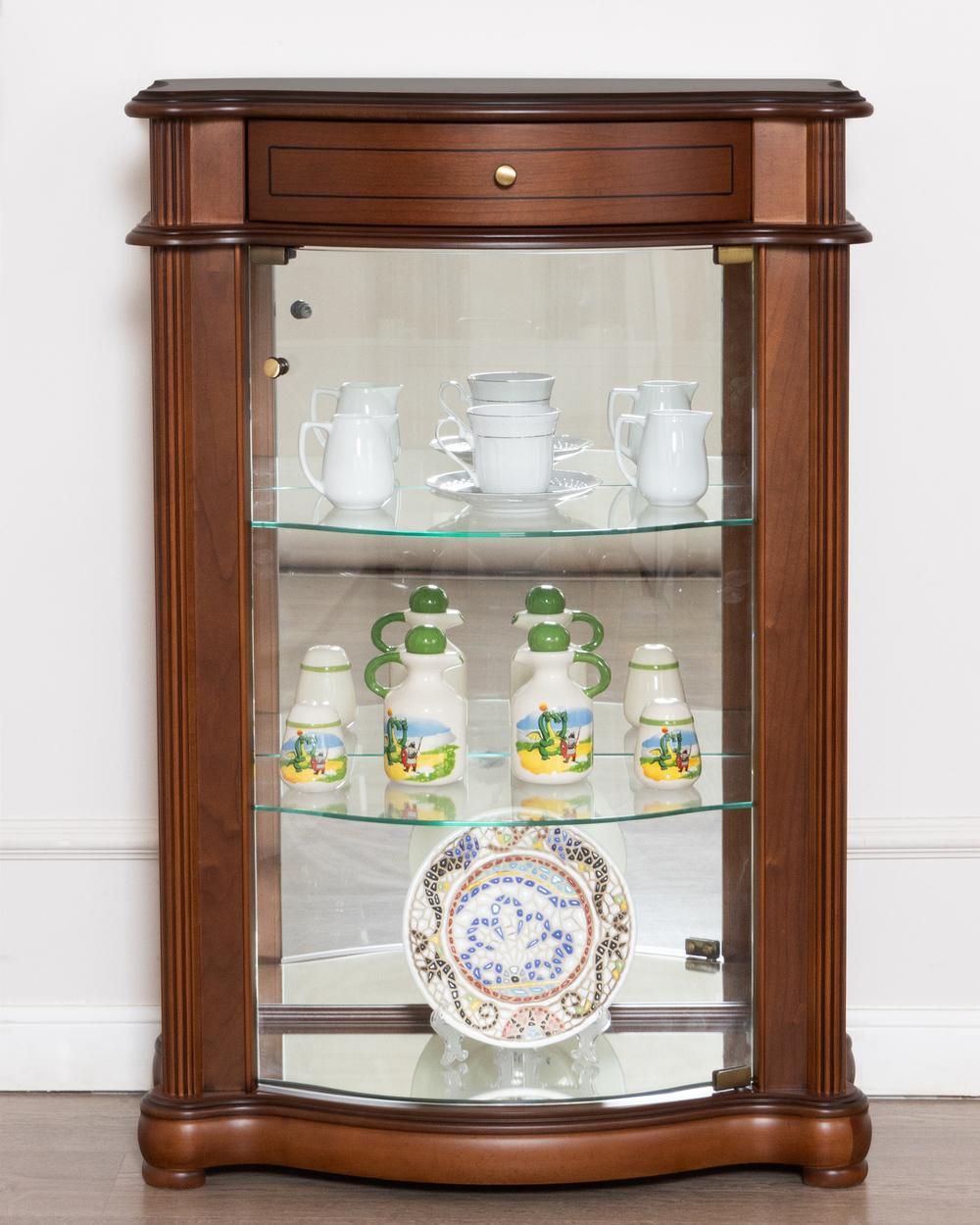 Витрина низкая 12 Nogal Claro IDC