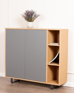 Обувница узкая Kendra 4056 Nordico/Plomo Disemobel