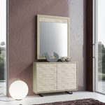 Узкая тумба Nora 3008.5 Capuccino/Polar Disemobel