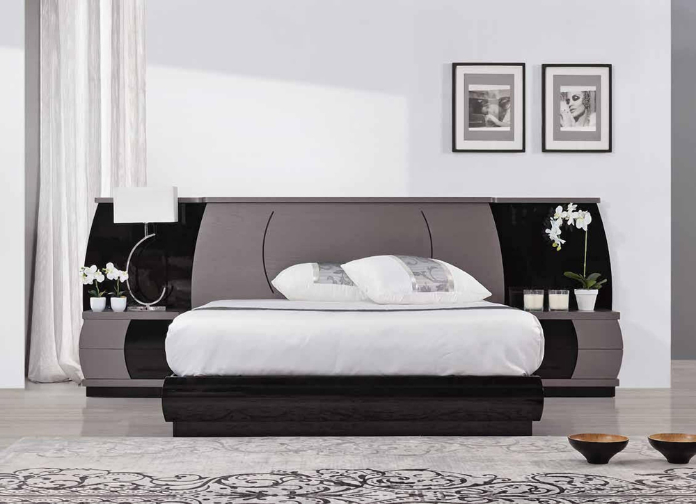 Кровать FLY 743 Cinza/Preto IDC