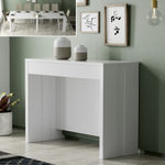 Консоль трансформер в обеденный стол Nora 3060 Blanco mate Disemobel