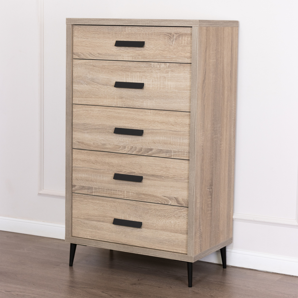 Комод на ножках Kubik 070 Roble/Antracita Koala Beds