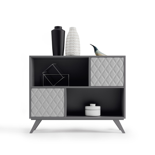 Узкая тумба Nora 3009.6 Plomo/Piedra mate Disemobel