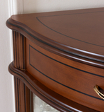 Угловая витрина 52 Nogal Claro IDC