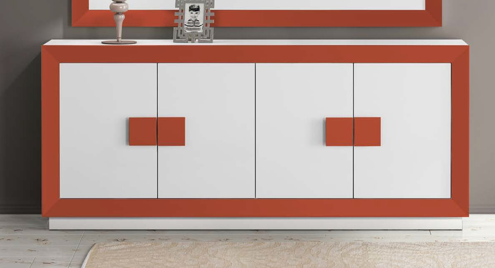 Буфет Cloe 2048 Disemobel Teja/Blanco