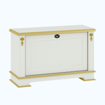 Обувница 1350 Слоновая кость с золотом Атриум