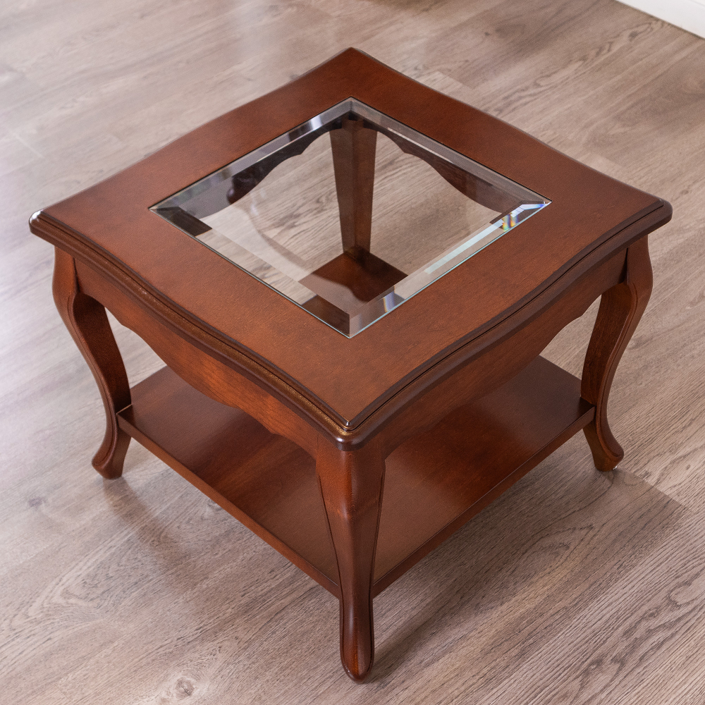 Журнальный стол со стеклянной столешницей 53/C CEREZO-5 Disemobel