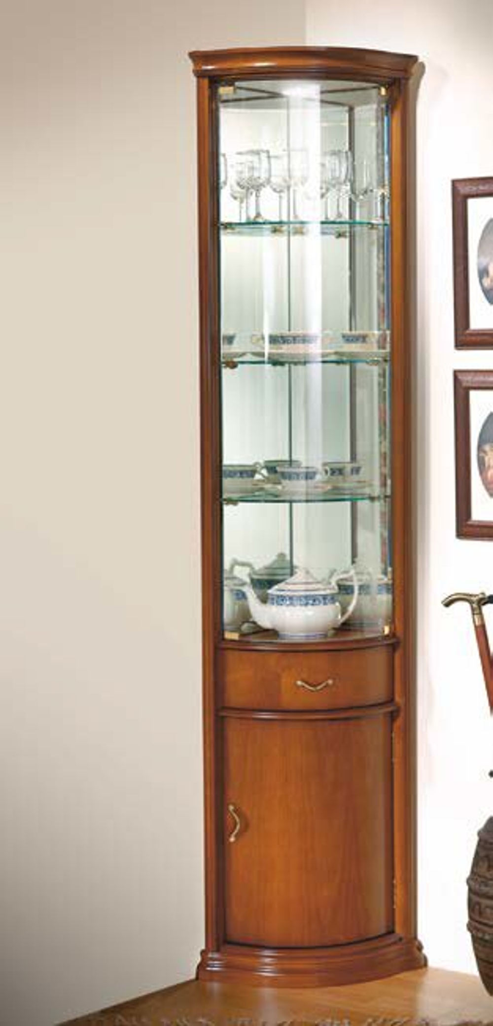 Угловая витрина 928 Cerezo-5 Classic Правая
