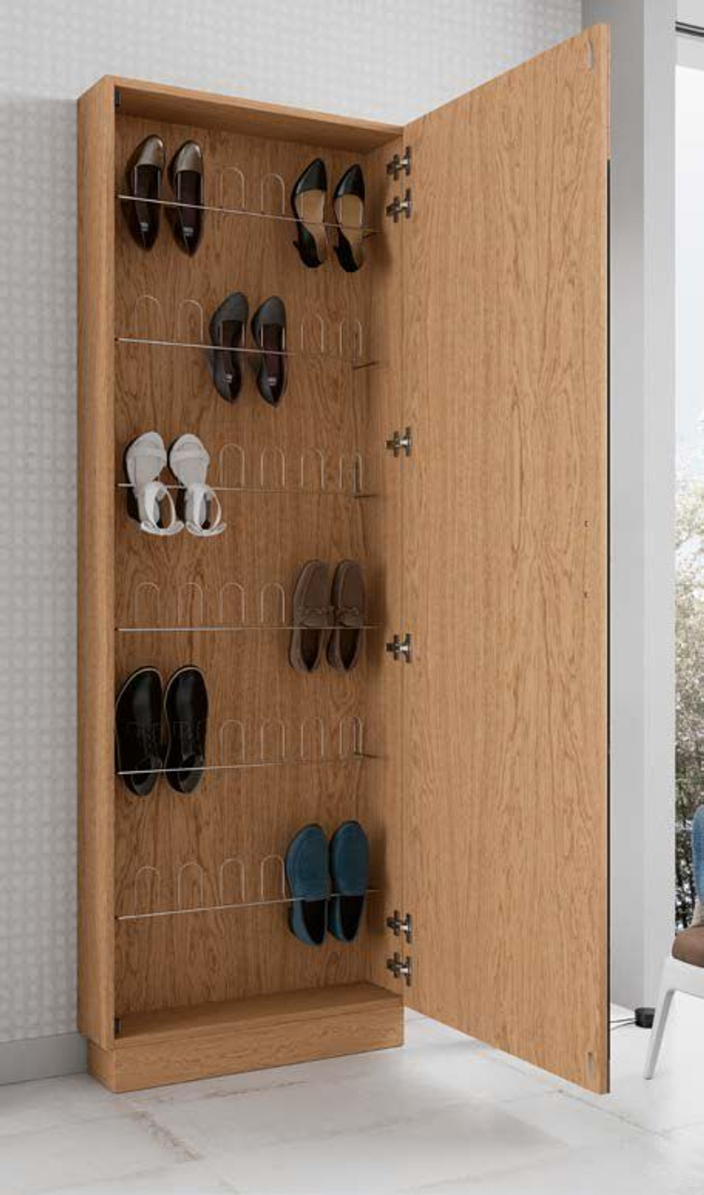 Обувница Kendra 4067 Nordico/Grafito Disemobel