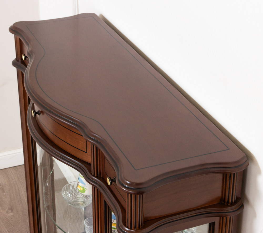 Витрина низкая 2 Nogal Claro IDC